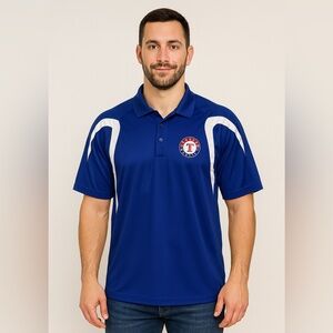 Texas Rangers Royal Blue Polo with White Accents